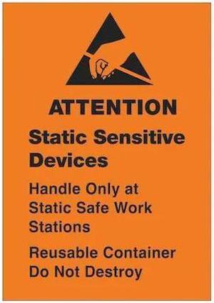 TAPE LOGIC DL9141 Tape Logic® Labels, "Static Sensitive Devices", 1 3/4" x 2