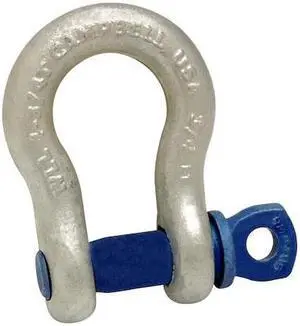 CAMPBELL CHAIN & FITTINGS 5410635 3/8" Anchor Shackle, Screw Pin, Forged Carbon