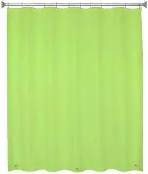 KENNEY MFG KN61703 Medium Weight PEVA Shower Liner and Ring Set, 70" W x 72" H,