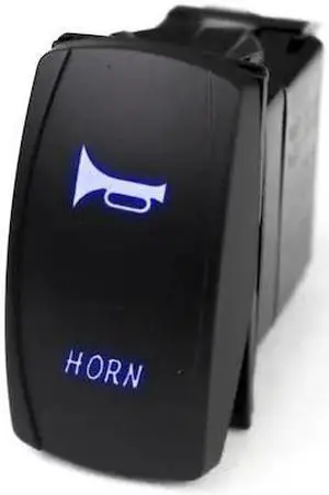 MARINE SPORT LIGHTING MSTLS04B Led Rocker Switch W/ Blue Led Radiance (Horn)