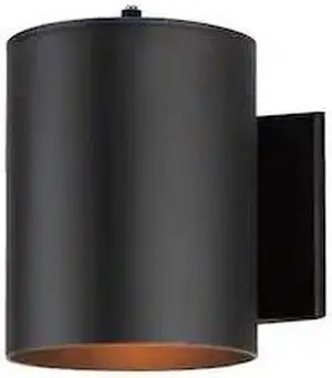 MAXIM LIGHTING 26106BK/PHC Outpost 1-Light 6"W x 7.25"H OD Wall Sconce w/PHC