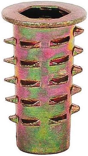 ZORO SELECT 901420-20-PK1000 Hex Drive Threaded Insert, 1/4"-20 Int Thrd Sz,