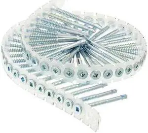 DURASPIN 08G200CKLFPS Drywall Screw, #8 x 2 in, Steel, Flat Head Square Drive,
