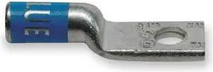 ABB 60126 One-Hole Compression Lug, 1 AWG Max, 1/2 in Stud, Long Barrel,