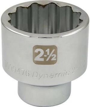 DYNAMIC D099476 1" Drive, 2-1/2" SAE Socket, 6 Points