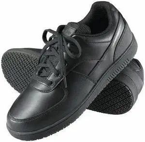 GENUINE GRIP 210-5.5W Women's Women's Athletic Shoes, 5.5 W, Leather, Black