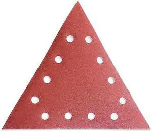 BN PRODUCTS USA SDT-120/10 Drywall Sanding Triangle, 12 Hole, Aluminum Oxide,