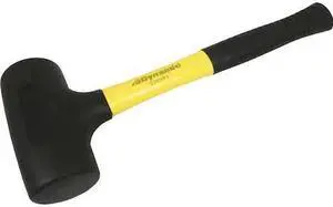 DYNAMIC D041069 Tools 3lb Dead Blow Hammer, Fiberglass Handle