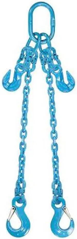 US CARGO CONTROL 38G120DOSA-10 3/8" x 10', Pewag Adjustable 2Leg Chain Sling w/