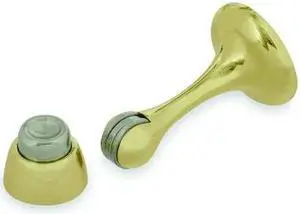 ZORO SELECT 1XNP8 Magnetic Door Holder,Brass,Brass,Wall