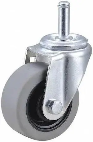 ZORO SELECT 32J856 Swivel Stem Caster,TPR,3 in.,210 lb.