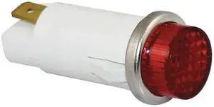 ZORO SELECT 20C855 Raised Indicator Light, Red,120V