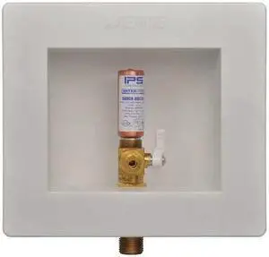 WATER-TITE 87980 Ice Maker Outlet Box w/HammerArresterPlastic/LeadFree1/2"