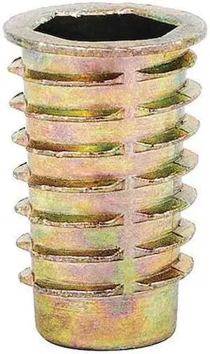 ZORO SELECT 4ZU99 Threaded Insert, PK25, Type: Flanged