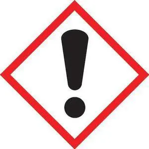 ACCUFORM LZH607PS5 Label, Exclamation, 1x1In, CtdPaper, 500Roll