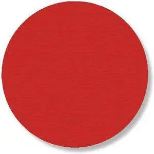 MIGHTY LINE RDOT Floor Tape Dot,Solid,Red,3.5",PK102