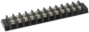 ZORO SELECT 6ZEG1 Terminal Strip,15A,12 Pole,300VAC