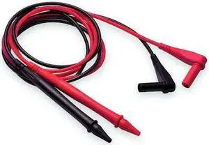 ZORO SELECT 4WPZ4 Test Probe Lead, CAT III 1000V, Shrouded Banana Plug, 3 ft.