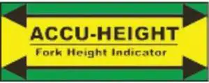 IDEAL WAREHOUSE INNOVATIONS 70-1100 Height Indicator Label,12 in. H,Vynil