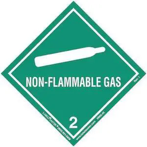LABELMASTER HMSL45 Non-Flammable Gas Label,PK500
