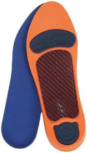 IMPACTO ERINGRAA Insole, Graphite Composite, Sorbothane, Orange/Blue, Men 4 to