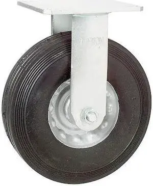 ZORO SELECT 3G118 Rigid Semi-Pneumatic Caster,8 in.,350 lb
