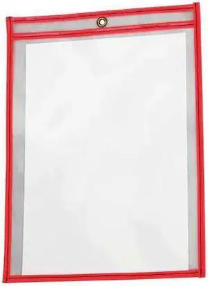ZORO SELECT 4YNR6 Shop Ticket Holder,Neon Red,PK15