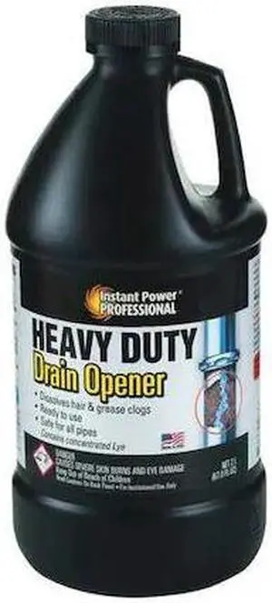 INSTANT POWER PROFESSIONAL 8875 Heavy-Duty Drain Opener,2L,Odorless,PK6