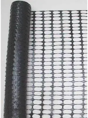 ZORO SELECT 33L957 Snow Fence, 4ft. H, 50 ft. L, Black