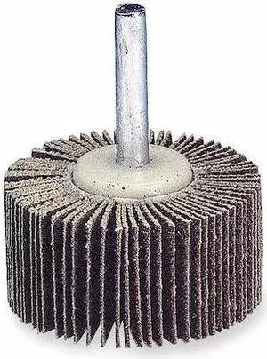 MERIT 08834137261 Flap Wheel, 3 Dia, 2 W, Shk 1/4, 80
