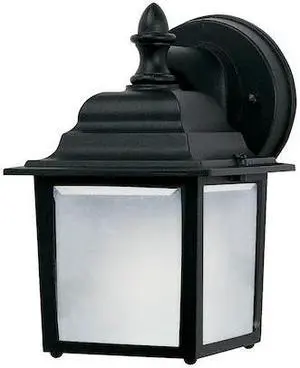 MAXIM 66924BK Builder Cast LED E26 1-Light 5.5" Wide Black Outdoor Wall Sconce
