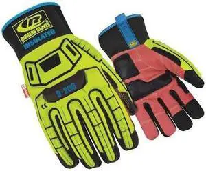 ANSELL 266-12 Roughneck Impact Gloves, Synthetic Leather Palm, 2XL,
