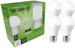 MIRACLE LED 602187 Tight Spaces LED Bulb for Small Areas, Cool White Replace