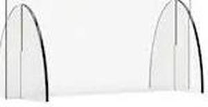 ROSSETO SERVING SOLUTIONS AG014 Avant Guarde 24x40 Acrylic Sneeze Guard, 1 EA