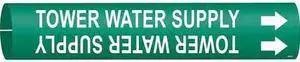 BRADY 4144-C Pipe Mkr,Tower Water Supply,2-1/2to3-7/8