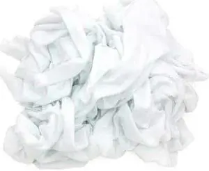 ZORO SELECT 340-10N Reclaimed Sweatshirt Cloth Rag 10 lb. Varies Sizes, White