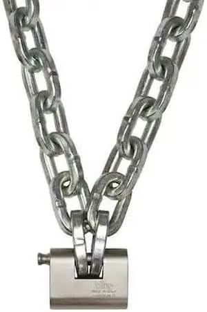 US CARGO CONTROL SC1209-LK-PW 1/2" x 9' Pewag Security Chain Kit w/Viro Lock
