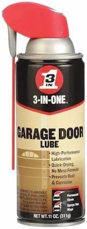 3-IN-ONE 100581 Garage Door Lubricant, 11 oz., Aerosol can, Mineral Oil, clear