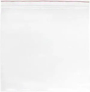 MINIGRIP MGRL4WH0406 Reclosable Bag, Zip Seal, 6 in L, 4 in W, 4 mil Thick, Low