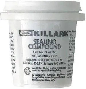 HUBBELL KILLARK SC-4OZ Sealing Compound,4 Oz