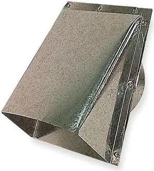 DAYTON 3F837 Outside Air Inlet Cap w/Bird Screen,4 In