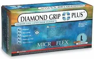 ANSELL DGP-350-S Exam Gloves, Natural Rubber Latex, Powder Free, Natural, S,