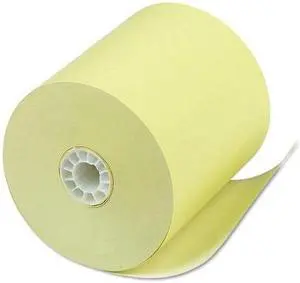 ICONEX 05214C Direct Thermal Printing Thermal Paper Rolls, 3.13x230 ft, Canary,
