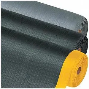 PARTNERS BRAND MAT115BY Antifatigue Mat, 10 ft L x 3 ft W, .38 in Thickness,