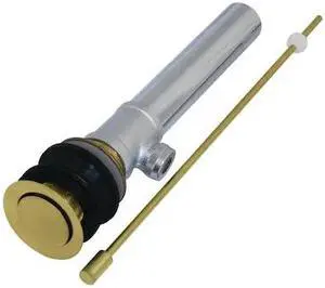 KINGSTON BRASS KS8107 Brass, Bathroom Sink Drain, Pop-Up Drain without Overflow