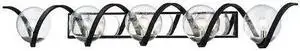 MAXIM 35107CDBKPN Curlicue 5-Light 49.25" Wide Black / Polished Nickel Vanity