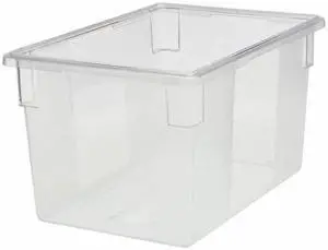 RUBBERMAID FG330100CLR Food/Tote Box,86 qt.