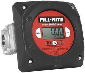 FILL-RITE 900CD Meter,Digital, 1 In,6 to 40 GPM