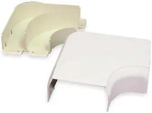 LEGRAND 40N2F11WH 90 Deg Flat Elbow Raceway, 40N2 Series, 1 Channel, 4 in W, 2