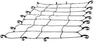 CURT 18201 Extended Roof Rack Cargo Net,65"x38"